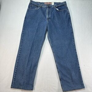 Eddie Bauer Jeans Men's 38x29 Classic Fit Stone Wash Denim‎ Vintage USA Style